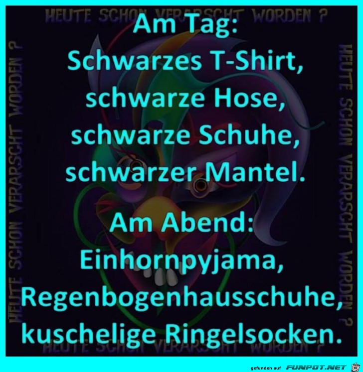 Kleidung am Tag... Kleidung am Tag...
