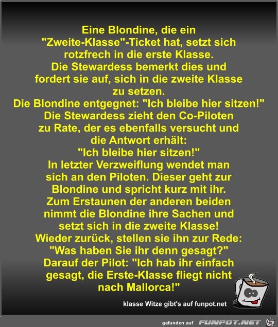 Eine Blondine, die ein Eine Blondine, die ein