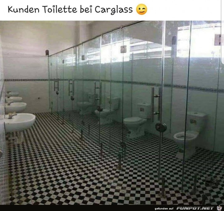 Kundentoilette bei Carglass Kundentoilette bei Carglass