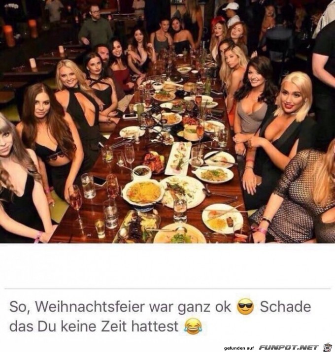 Weihnachtsfeier war okay