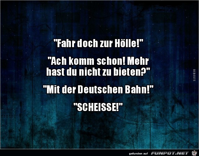 Das ist eine ernste Drohung Das ist eine ernste Drohung