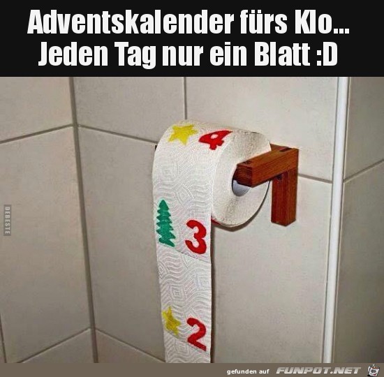 Adventskalender für´s Klo...... Adventskalender für´s Klo......