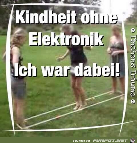 Kindheit ohne Elektronik