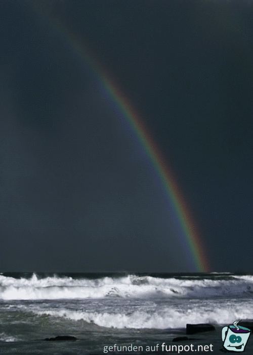 Regenbogen am Strand