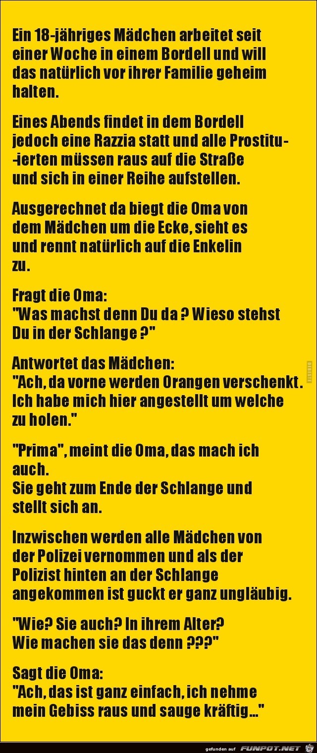 ein 18-jähriges Mädchen arbeitet im Bordell..... ein 18-jähriges Mädchen arbeitet im Bordell.....