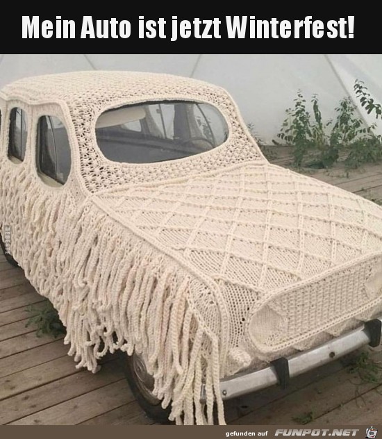 Auto ist winterfest.....
