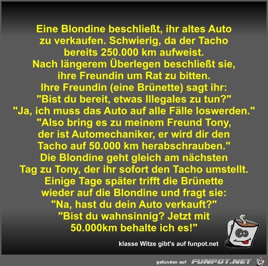 Eine Blondine beschließt Eine Blondine beschließt