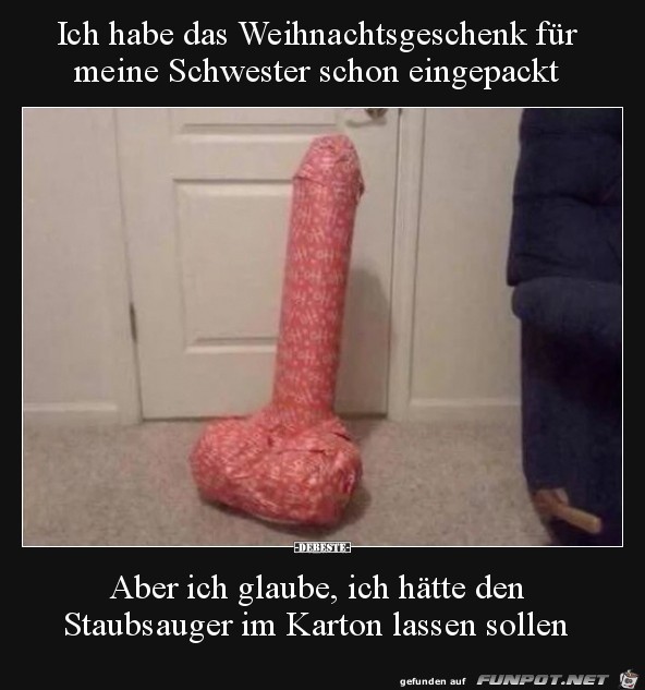 Weihnachtsgeschenk fr die Schwester.......