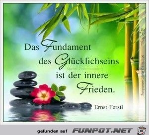 das Fundament des Gluecklichseins