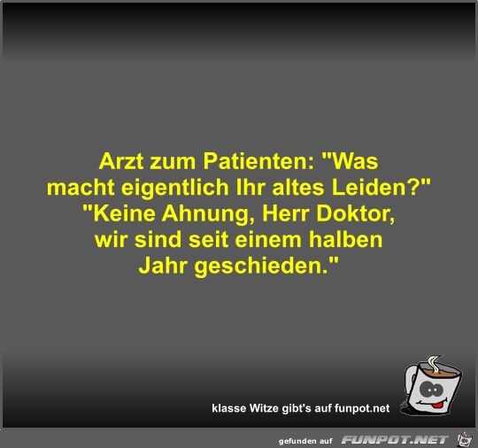 Arzt zum Patienten