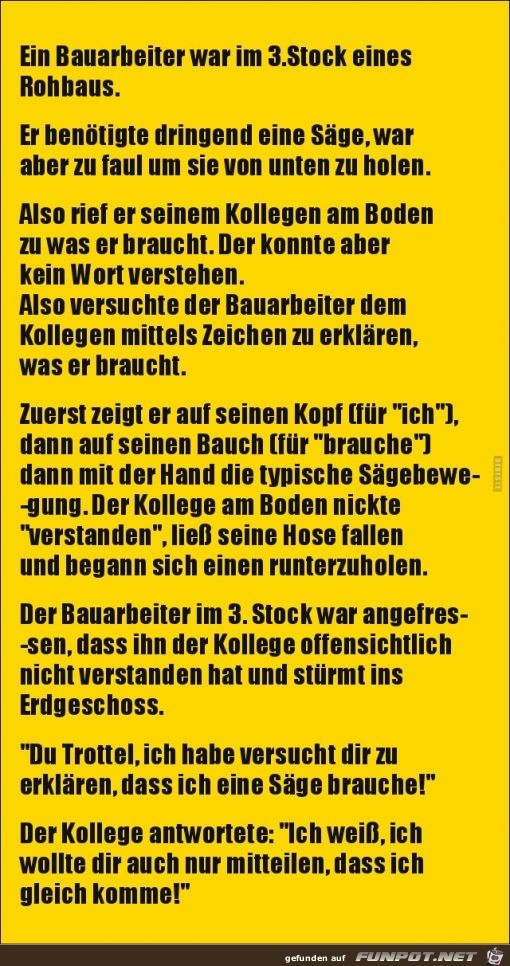 typisch Bauarbeiter... typisch Bauarbeiter...
