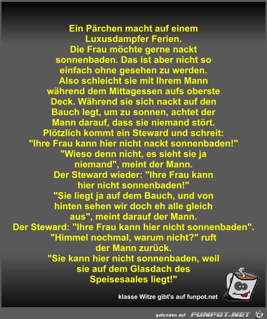 Ein Pärchen macht auf einem Luxusdampfer Ferien Ein Pärchen macht auf einem Luxusdampfer Ferien