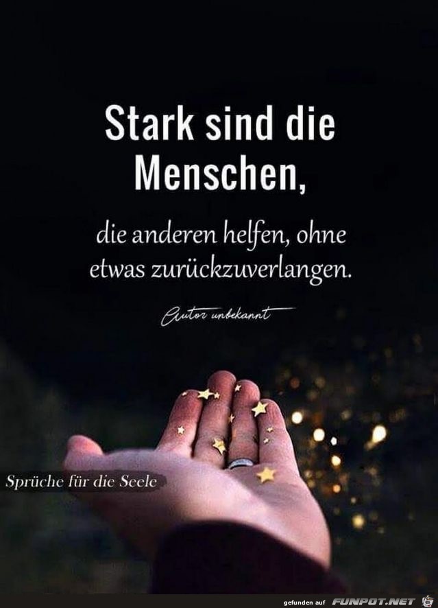 stark sind die Menschen