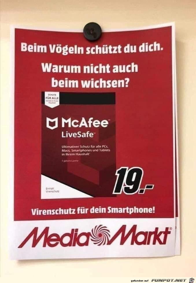 Beim Vgeln schtzt du dich