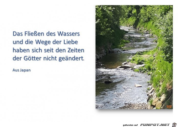 das Flie ssen des Wassers