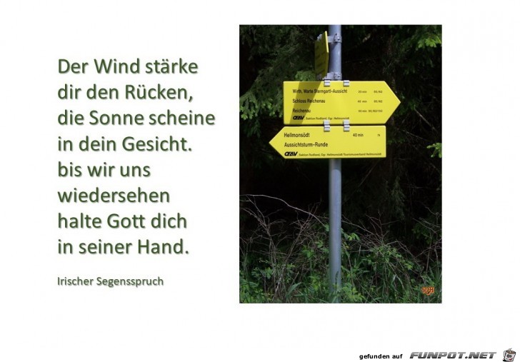 der Wind staerke dir den Ruecken der Wind staerke dir den Ruecken