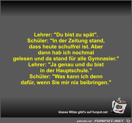Lehrer: Lehrer: