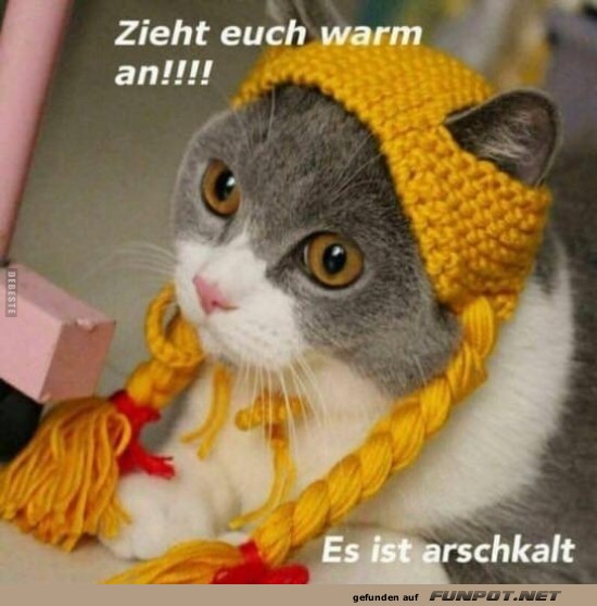 zieht euch warm an.....