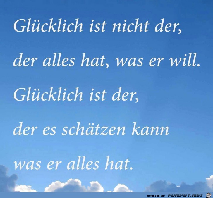 Gluecklich ist nicht der Gluecklich ist nicht der