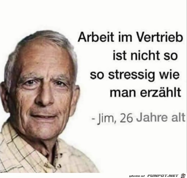 Arbeit im Vertrieb ist nicht so stressig Arbeit im Vertrieb ist nicht so stressig