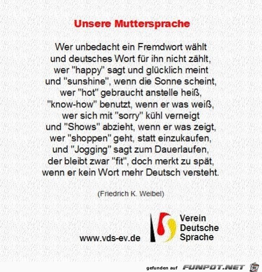 unsere Muttersprache unsere Muttersprache