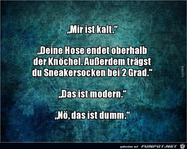Mir ist kalt Mir ist kalt