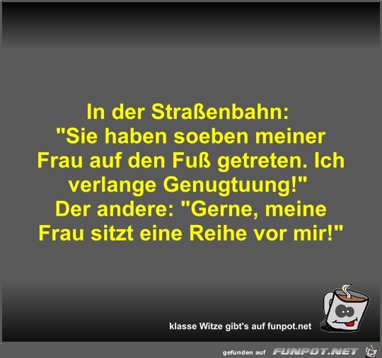 In der Straßenbahn In der Straßenbahn