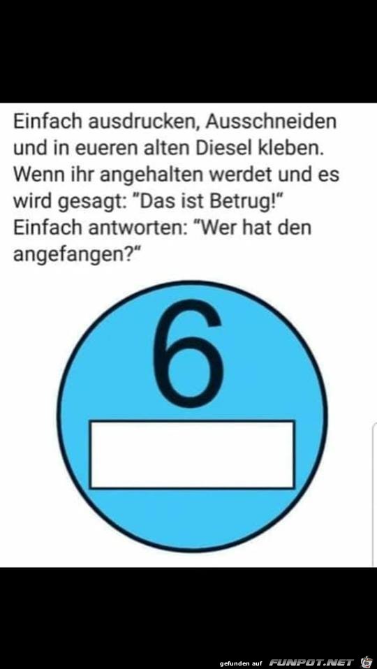 Euro 6 für Euren alten Diesel Euro 6 für Euren alten Diesel