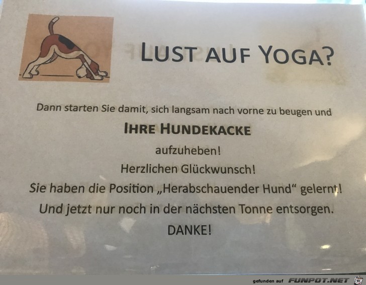 Lust auf Yoga