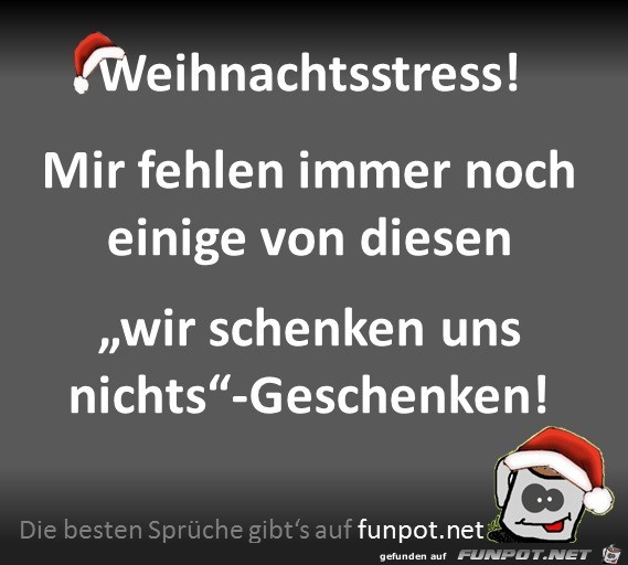 Weihnachtsstress