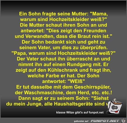 Ein Sohn fragte seine Mutter Ein Sohn fragte seine Mutter