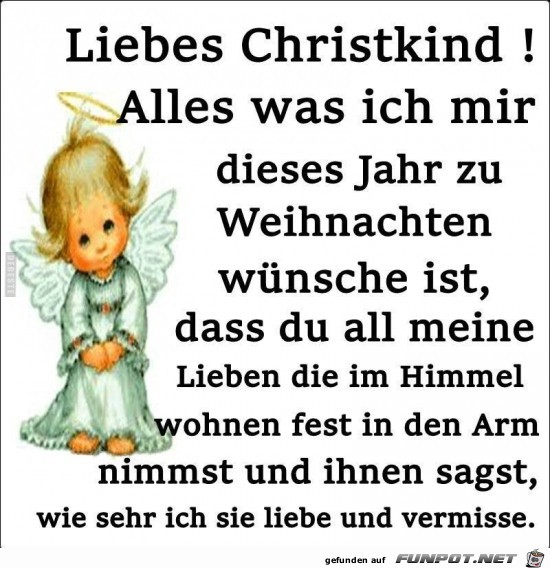 liebes Christkind!....