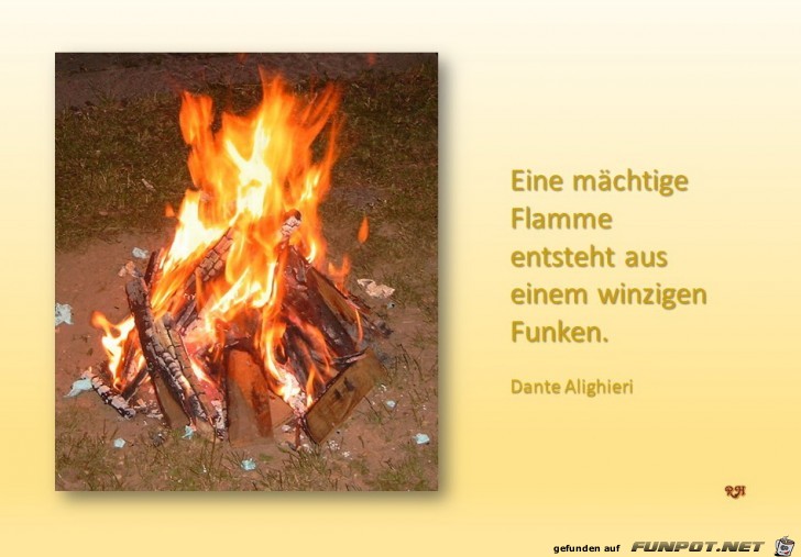 eine maechtige Flamme