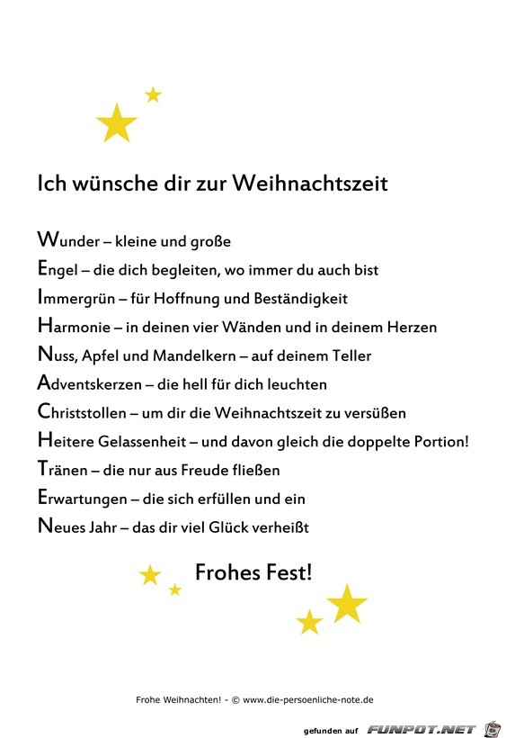 Weihnachtswunsch