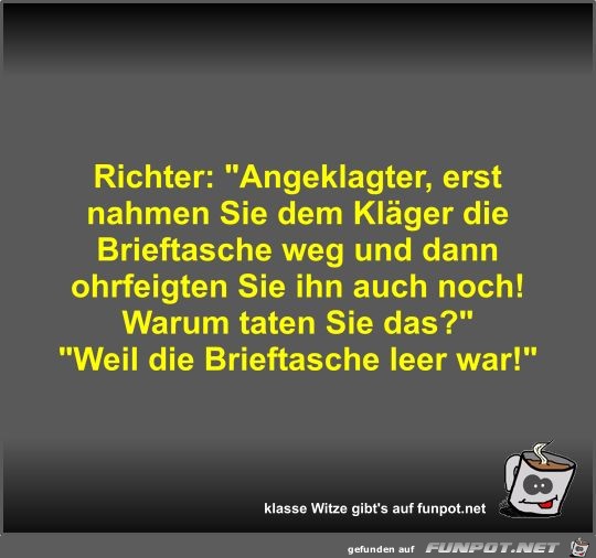 Richter: Angeklagter