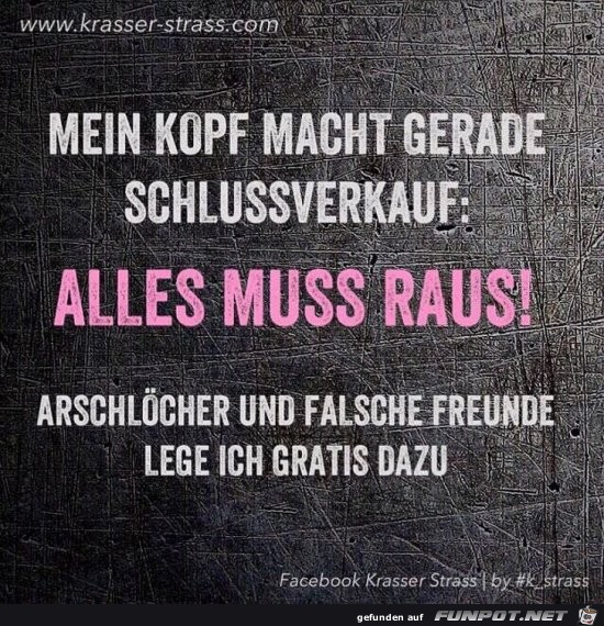 Schlußverkauf Schlußverkauf