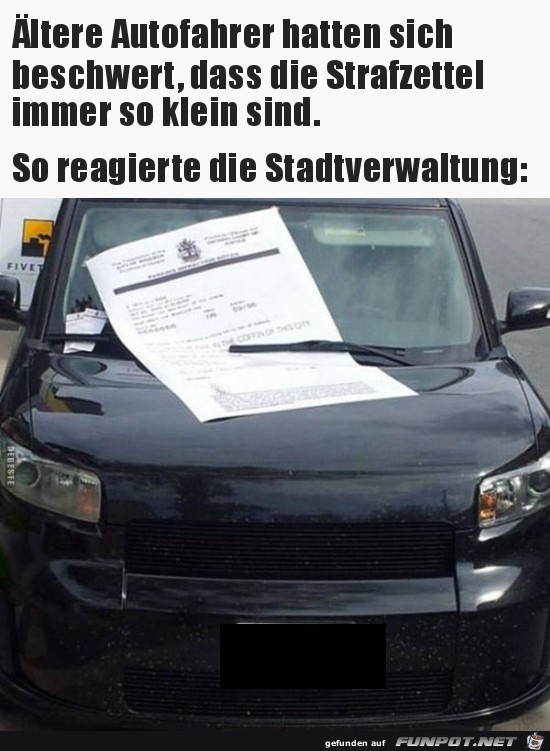 so reagierte die Statverwaltung.......