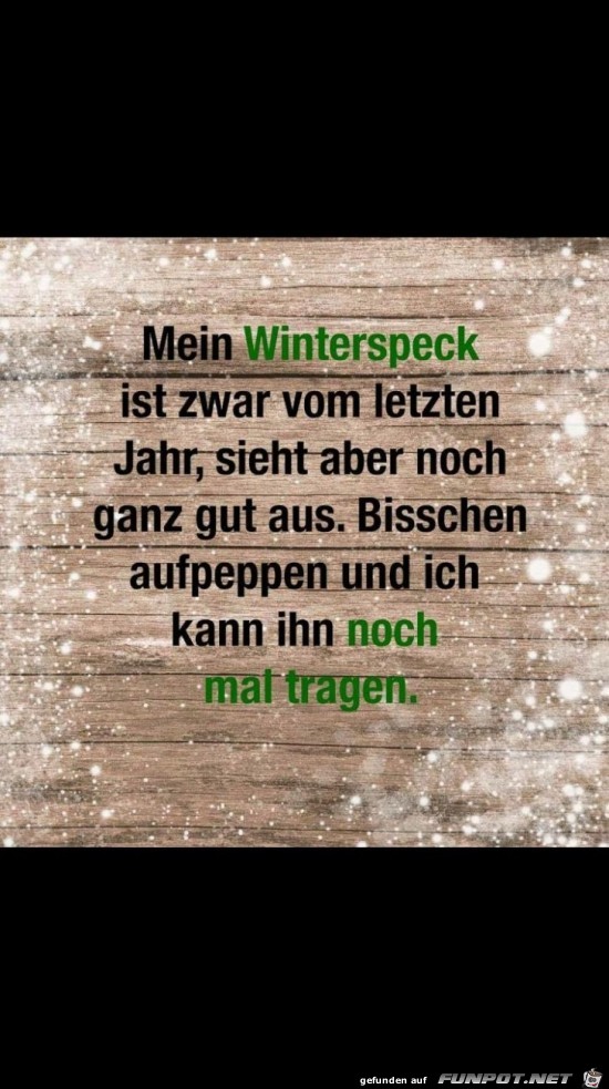 mein winterspeck