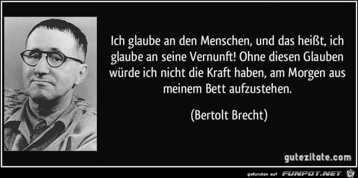 ich glaube an den Menschen ich glaube an den Menschen