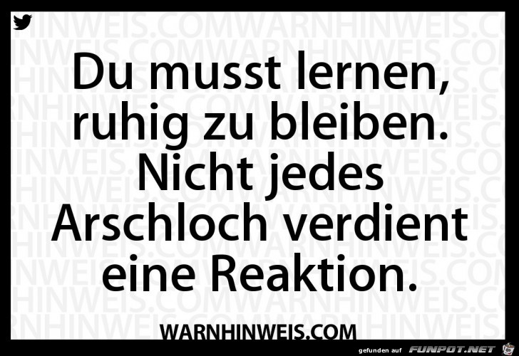 Ruhig bleiben Ruhig bleiben