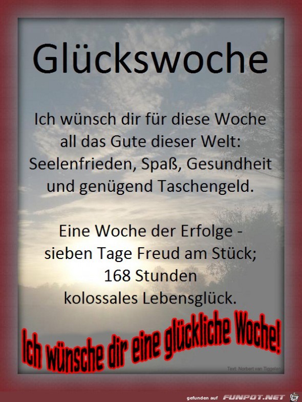 Glückswoche 2018 Glückswoche 2018