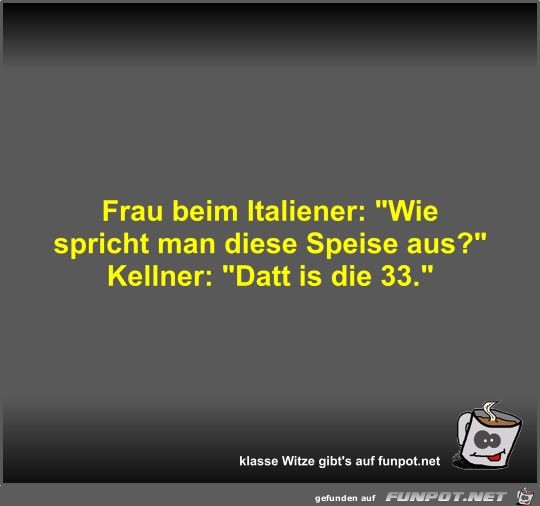 Frau beim Italiener Frau beim Italiener