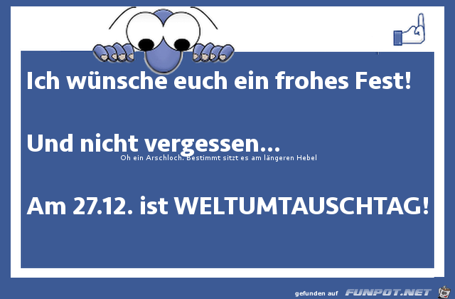 27.Dez., nicht vergessen! 27.Dez., nicht vergessen!