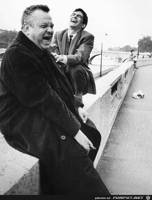 Orson Welles und Anthony Perkins