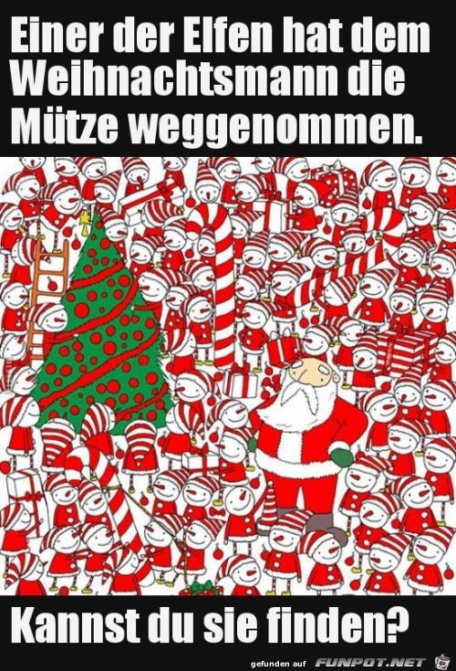 Finde die Mütze Finde die Mütze