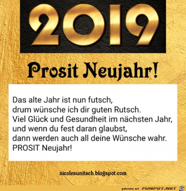 Prosit Neujahr - Gedicht - Sprchlein!