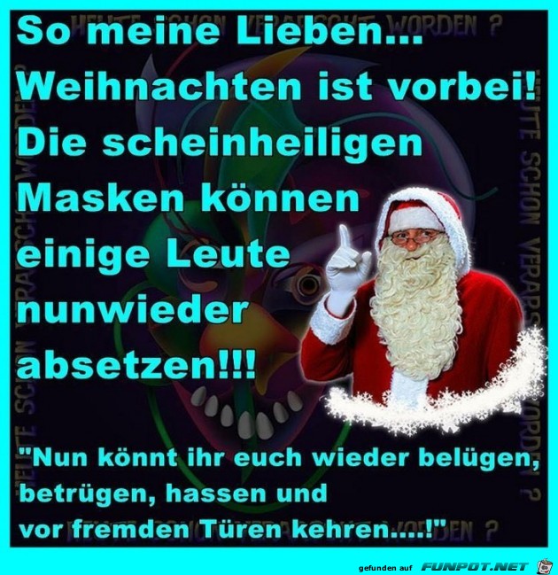 Weihnachten ist vorbei