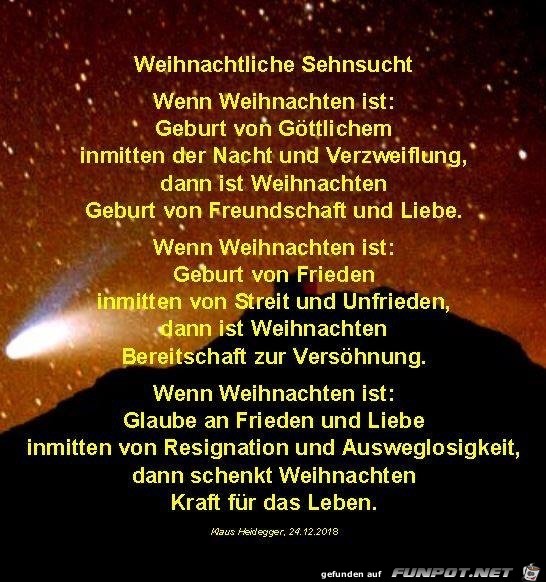 weihnachtliche Sehnsucht