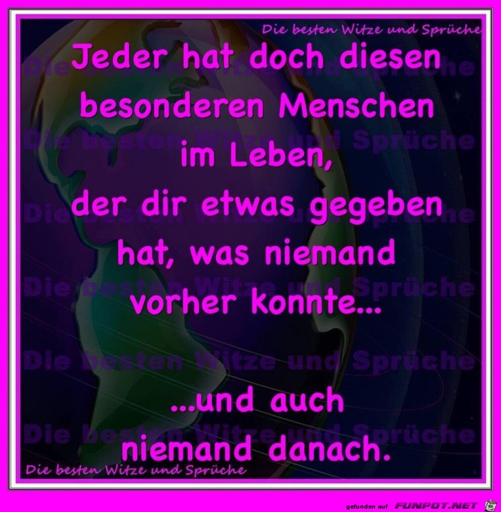 Besonderer Mensch Besonderer Mensch