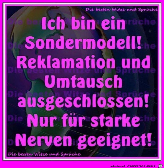 Sondermodell Sondermodell